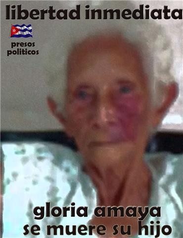 Gloria Amaya, la Madre de Ariel Sigler Amaya, y fundadora de Las Damas de Blanco...