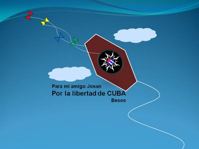 Papalotes por la libertad de Cuba, de Inés de Cuevas, para la Campaña de Josán Caballero.